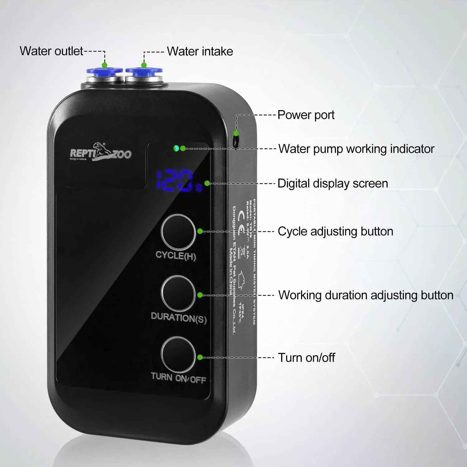 Reptile Humidifier Mini Auto Misting System