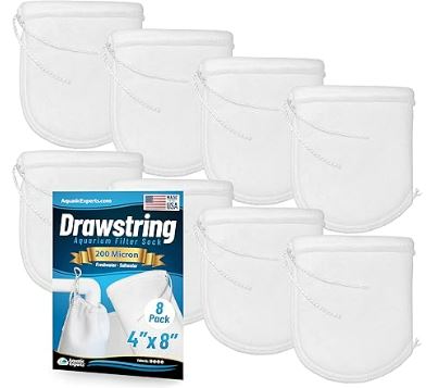 Aquarium Filter Sock – 200 Micron Drawstring for Saltwater & Reef