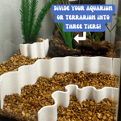 Paquete combinado de acantilados para sustrato de acuario o terrario | Separa las capas de sustrato en acuarios o terrarios para crear acantilados y profundidad