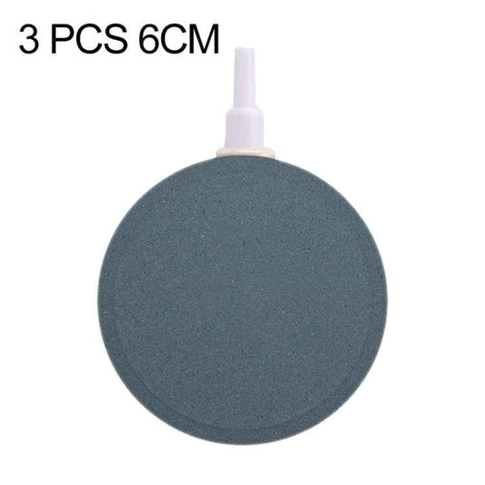 3 PCS 6cm Bubble Tray Aquarium Oxygen Bubble Stone Gas Plate Oxygenation Head Sand Table Oxygen Disk Gas Stone