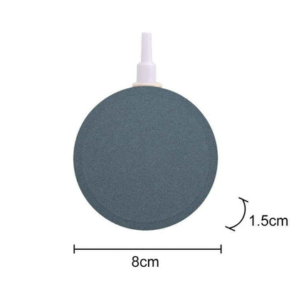 2 PCS 8cm Bubble Tray Aquarium Oxygen Bubble Stone Gas Plate Oxygenation Head Sand Table Oxygen Disk Gas Stone