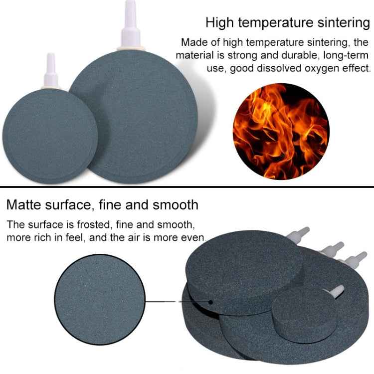 2 PCS 8cm Bubble Tray Aquarium Oxygen Bubble Stone Gas Plate Oxygenation Head Sand Table Oxygen Disk Gas Stone