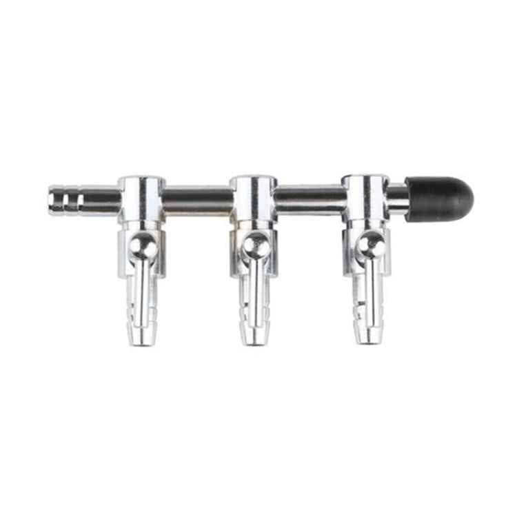 Fish Tank Oxygen Pipe Stainless Steel Distributor Oxygen Regulating Valve, Specification: Three Heads