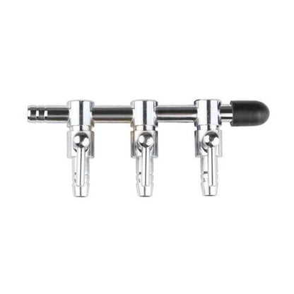 Fish Tank Oxygen Pipe Stainless Steel Distributor Oxygen Regulating Valve, Specification: Three Heads