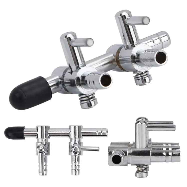 Fish Tank Oxygen Pipe Stainless Steel Distributor Oxygen Regulating Valve, Specification: Four Heads