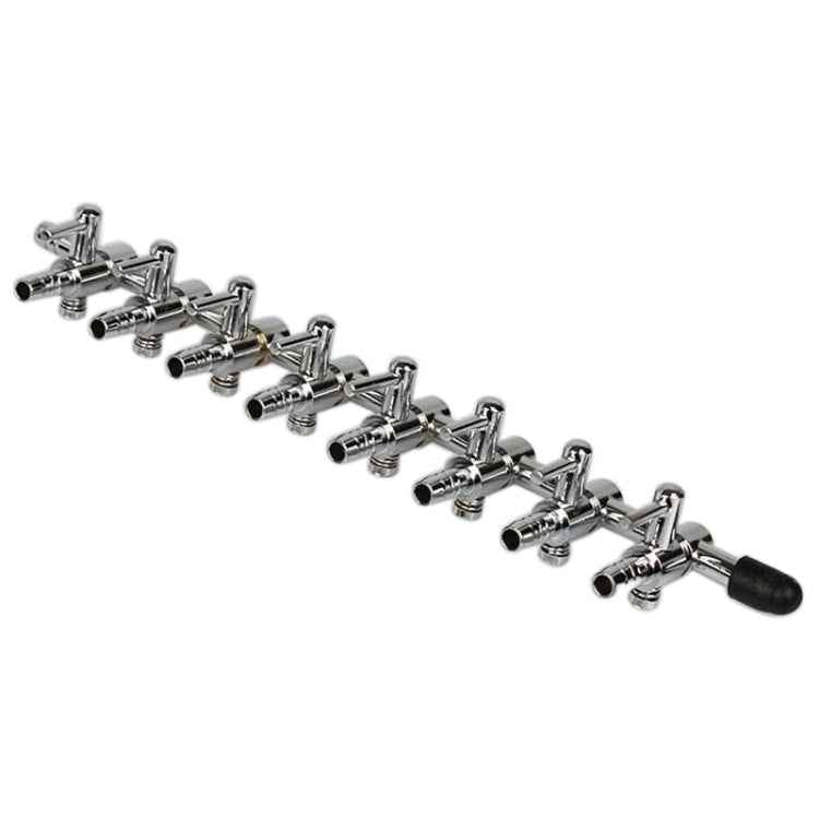 Fish Tank Oxygen Pipe Stainless Steel Distributor Oxygen Regulating Valve, Specification: Eight Heads