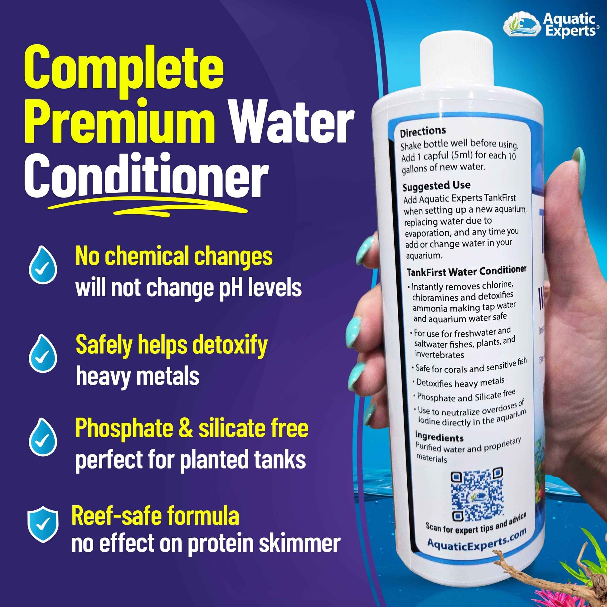 TankFirst Aquarium Water Conditioner – Chlorine & Ammonia Remover