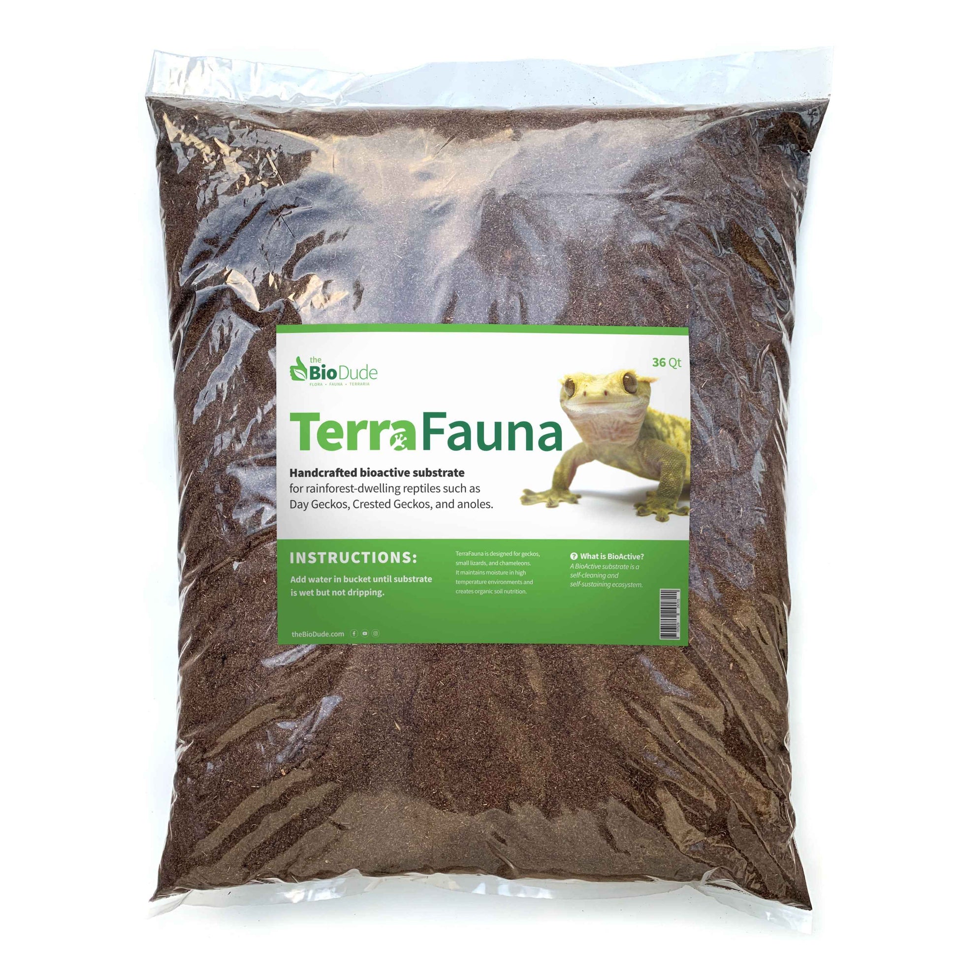 The Bio Dude - Terra Fauna 36 qt bag - Great for Crested and Gargoyle Geckos - DS