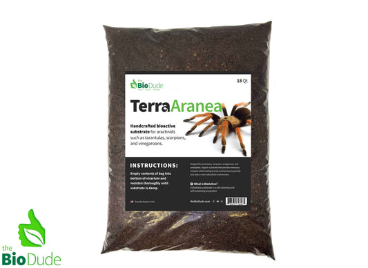 The Bio Dude - Terra Aranea Substrate for Tarantulas 18 qt bag -The Ultimate Invert Substrate - DS