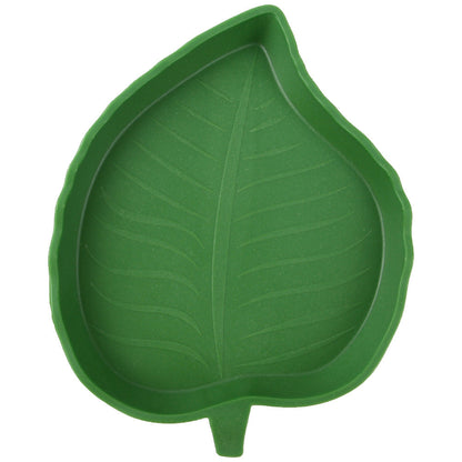 Naturalistic Leaf Reptile Food & Water Dishes