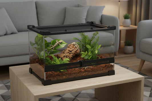 2.5 Gallon Glass Terrarium – 360° Clear-View