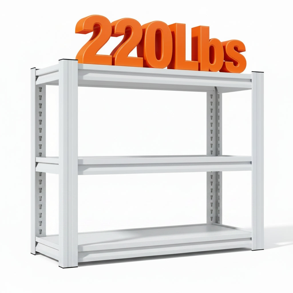 3-Tier Heavy-Duty Metal Terrarium Stand (White)