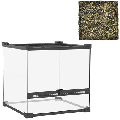 24L (6.3 Gallon) Vivarium with Rock Background