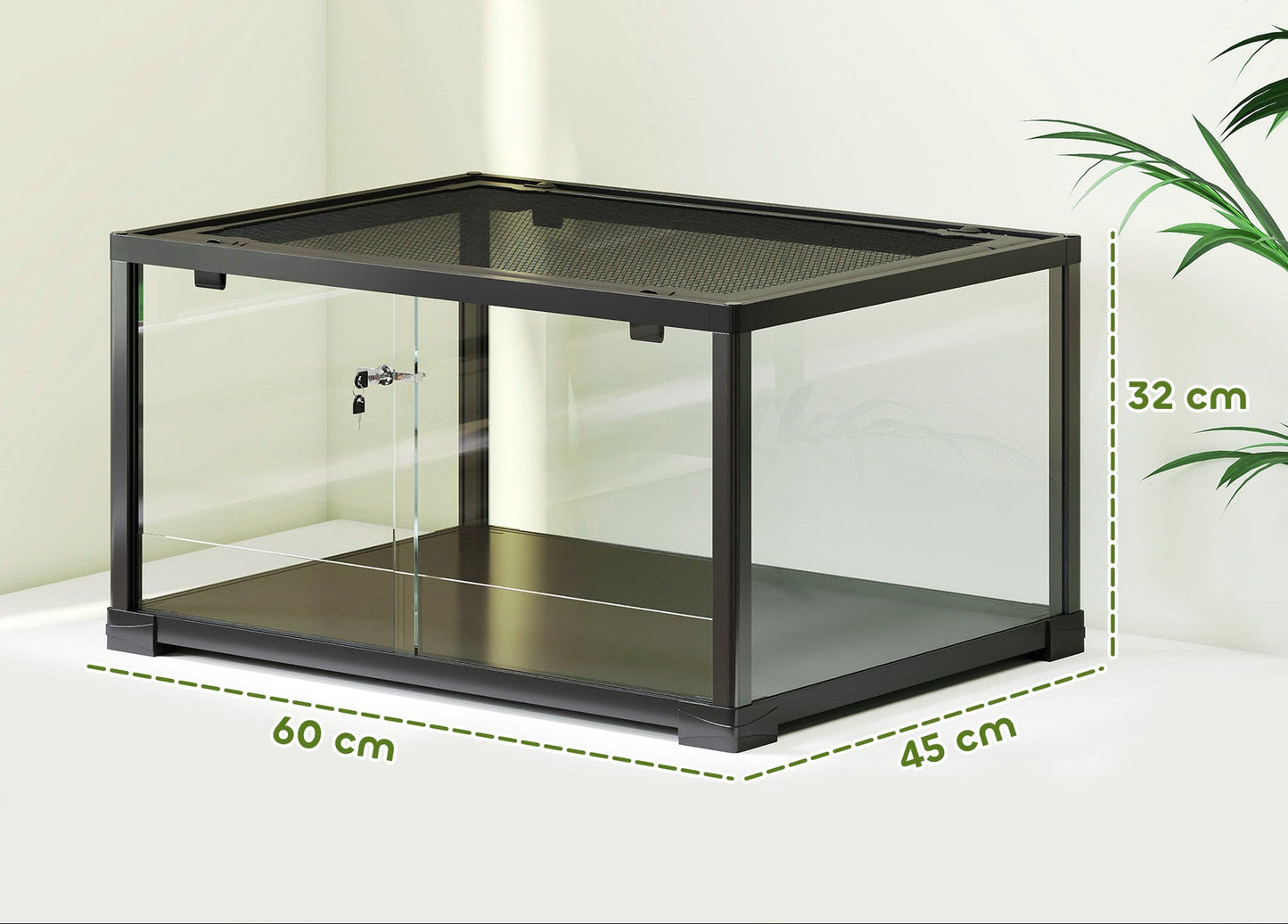 86.3L (22.8 Gallon) Glass Vivarium- Easy Assembly
