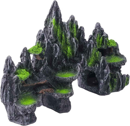 Large Fish Tank Decoration Mountain Cave Bridge Aquarium Ornament