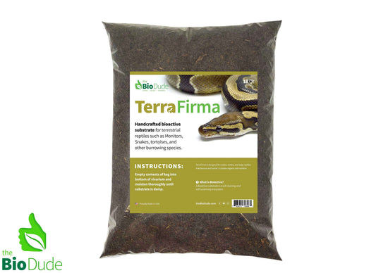 The Bio Dude - Terra Firma Bioactive Substrate 18 qt bag - Great for Ball Pythons, Blue Tongue Skinks - DS
