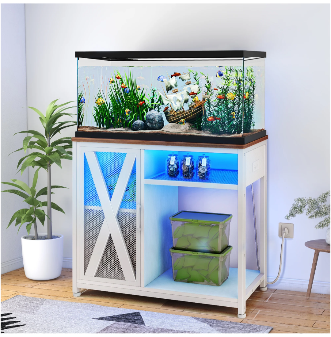 40-50 Gallon Fish Tank Stand with Power Outlets